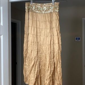 Sequins Indian Style Maxi Skirt